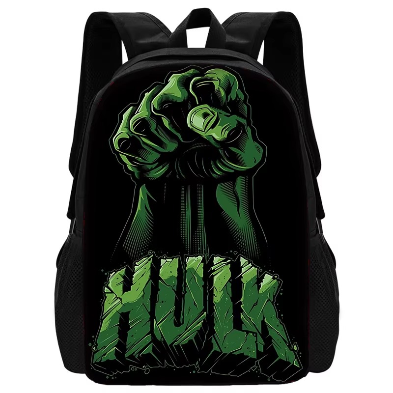 Mochila escolar para niños Marvels Super Heroes Hulks con bolsas para el almuerzo, bolsas para lápices, mochilas escolares para niños y niñas, el mejor: Blanco