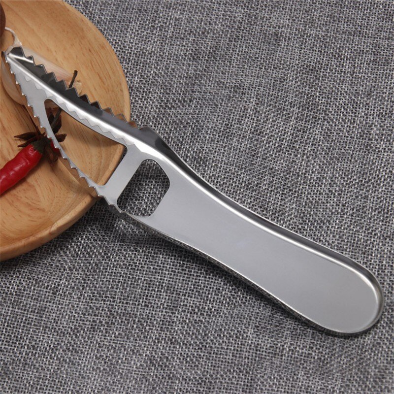 Stainless Steel Fish Scale Knife Seafood Tools Kitchen Accessories Scaler Brush Fish Scale Planer Fish Skin Scraper