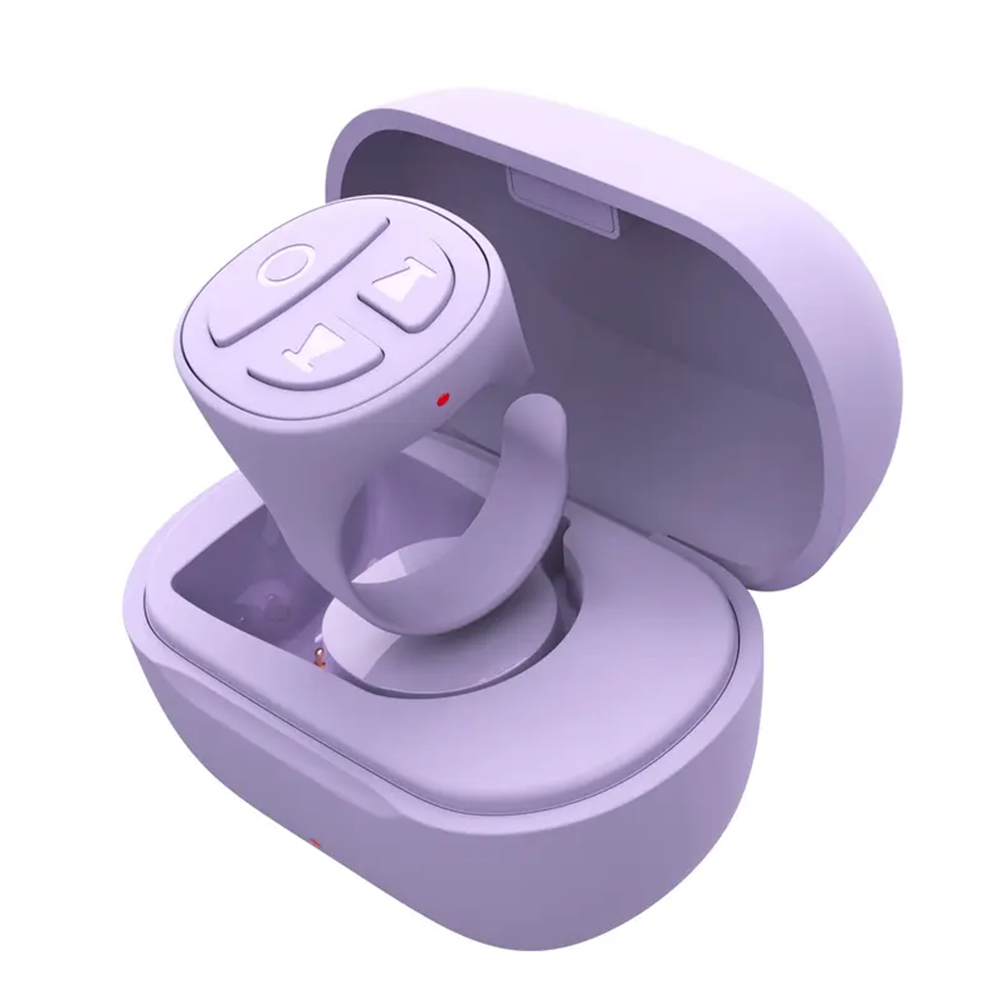 Tiktok Ring Scroller Blutooth Remote Control Selfie Video Controller dla iPhone TIKTok Scrolling Ring Page Turner dla Kindle App: FIOLETOWY