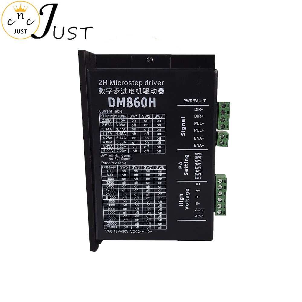 CNC two-phase stepper motor driver dm860h nema86 motor driver AC and DC dual purpose engraving machine
