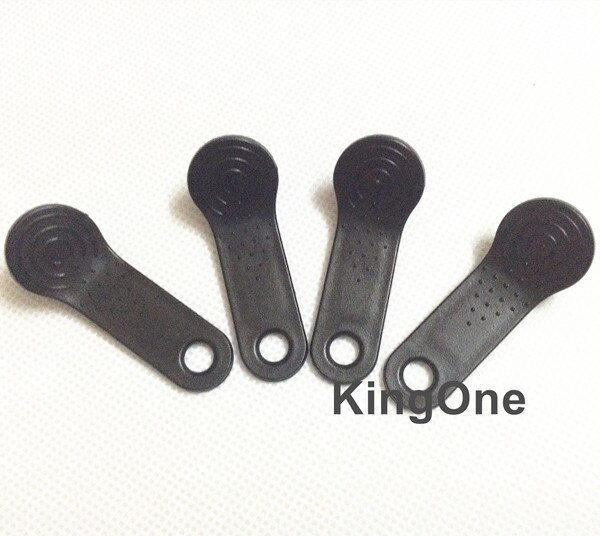 100 stuks dallas  ds1990a ds1990 f5 ibutton i-button 1990a-f5 elektronische sleutel ib tag kaarten fobs zwarte handgreep