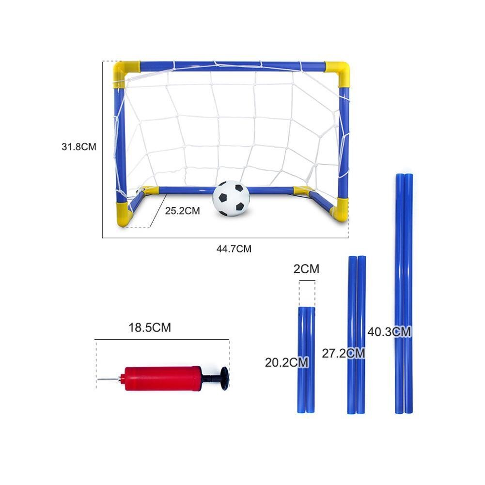 Sport Voetbal Speelgoed 45Cm Kleine Indoor & Outdoor Voetbal Doel Met Bal Pomp Kinderen Sport Speelgoed Decompressie Speelgoed