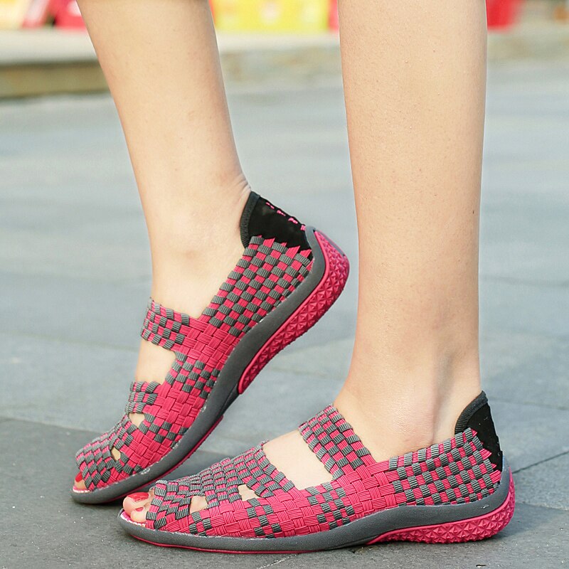 Sneakers for Women Open-toe Casual Shoes Flatform Loafers Outdoor Soft Light Weight Walking Shoes