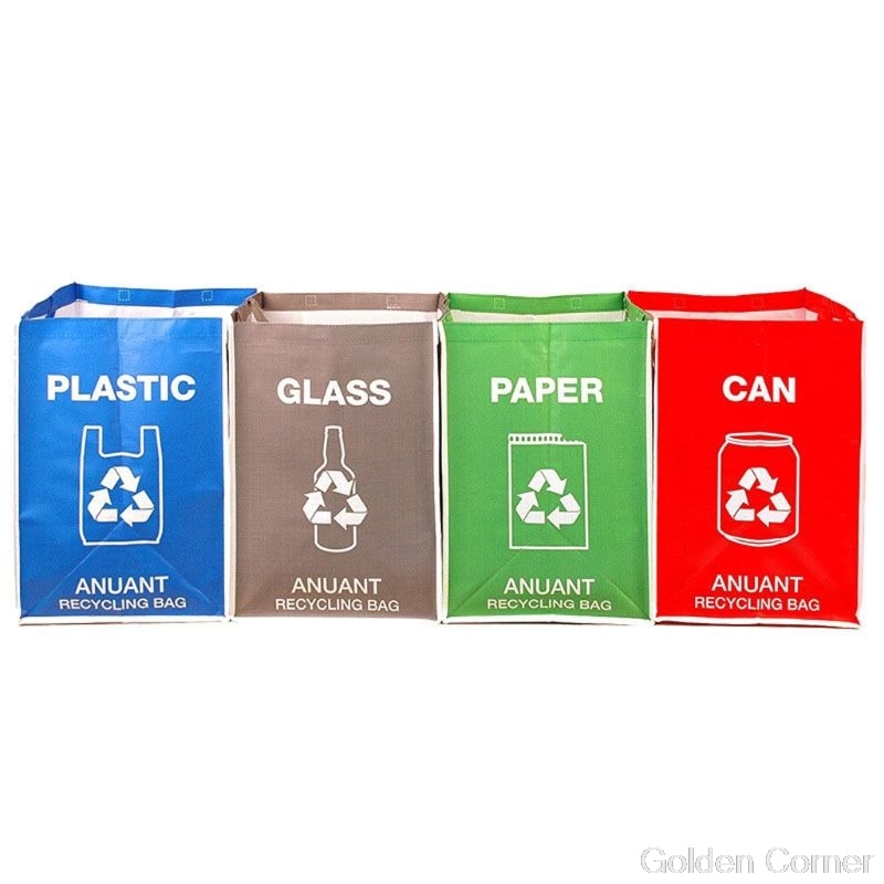 Separate Recycling Waste Bin Bags for Kitchen Office in Home - Recycle Garbage Jy02 20