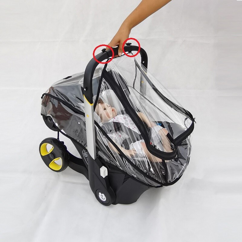 Housse de pluie imperméable pour poussette Foofoo et Doona,habillage contre la pluie, accessoires de landau de bébé,