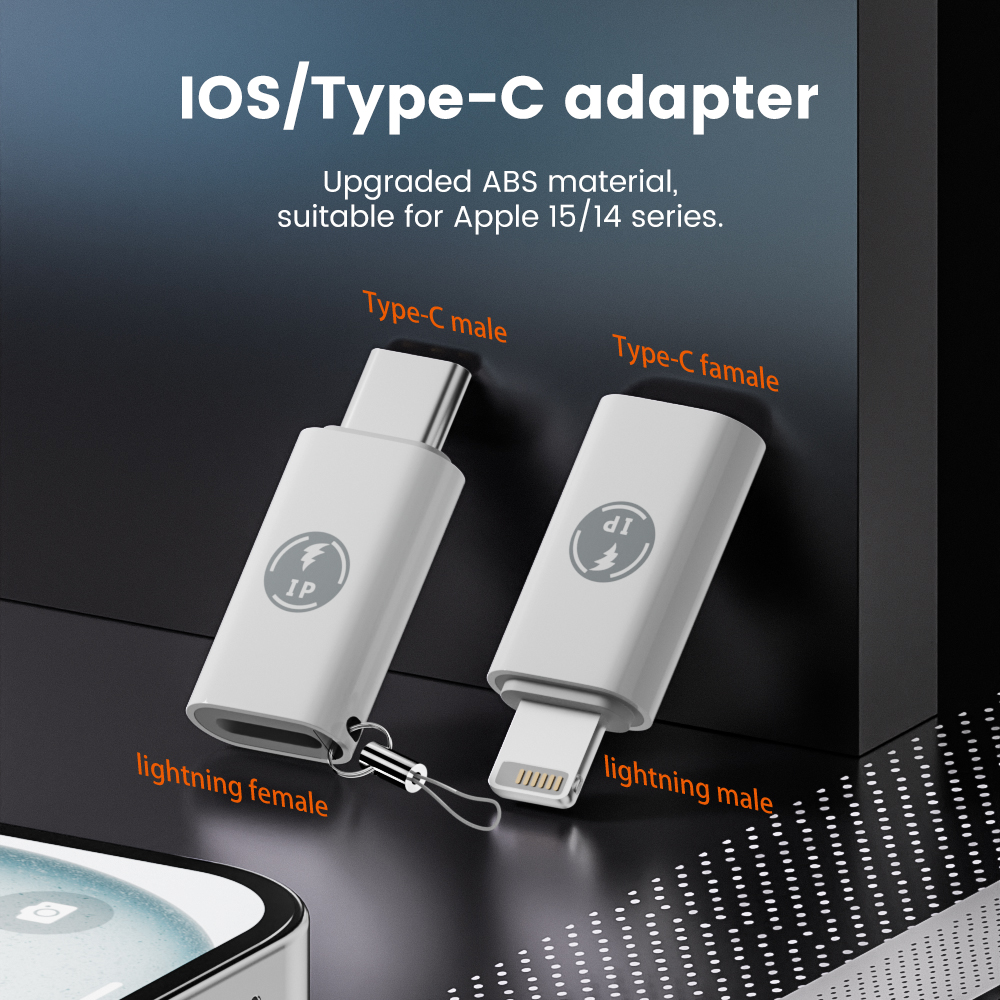 Olaf USB C To Lightning Adapter Fast Charging Type C Female to iOS Male Converter For iPhone 15 14 13 USB C Lightning adapter