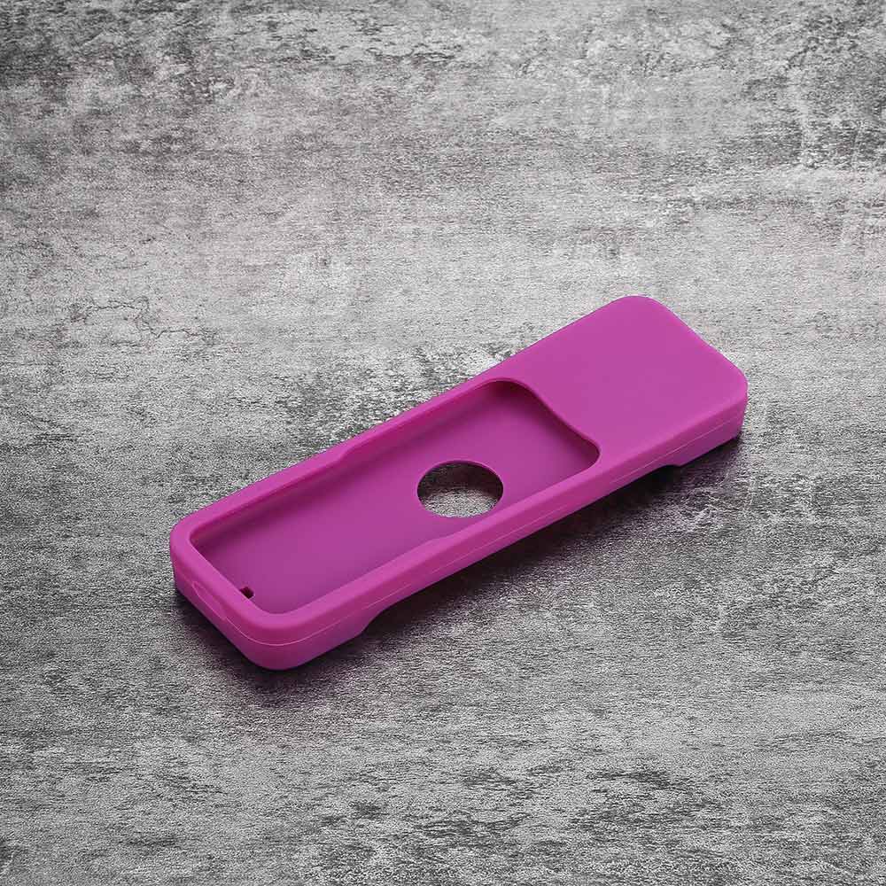 Silicone Shock Proof Duurzaam Soft Cover Stofdicht Waterdichte Beschermhoes Rechthoek Mouwen Voor Apple Tv 4 Afstandsbediening: Purple