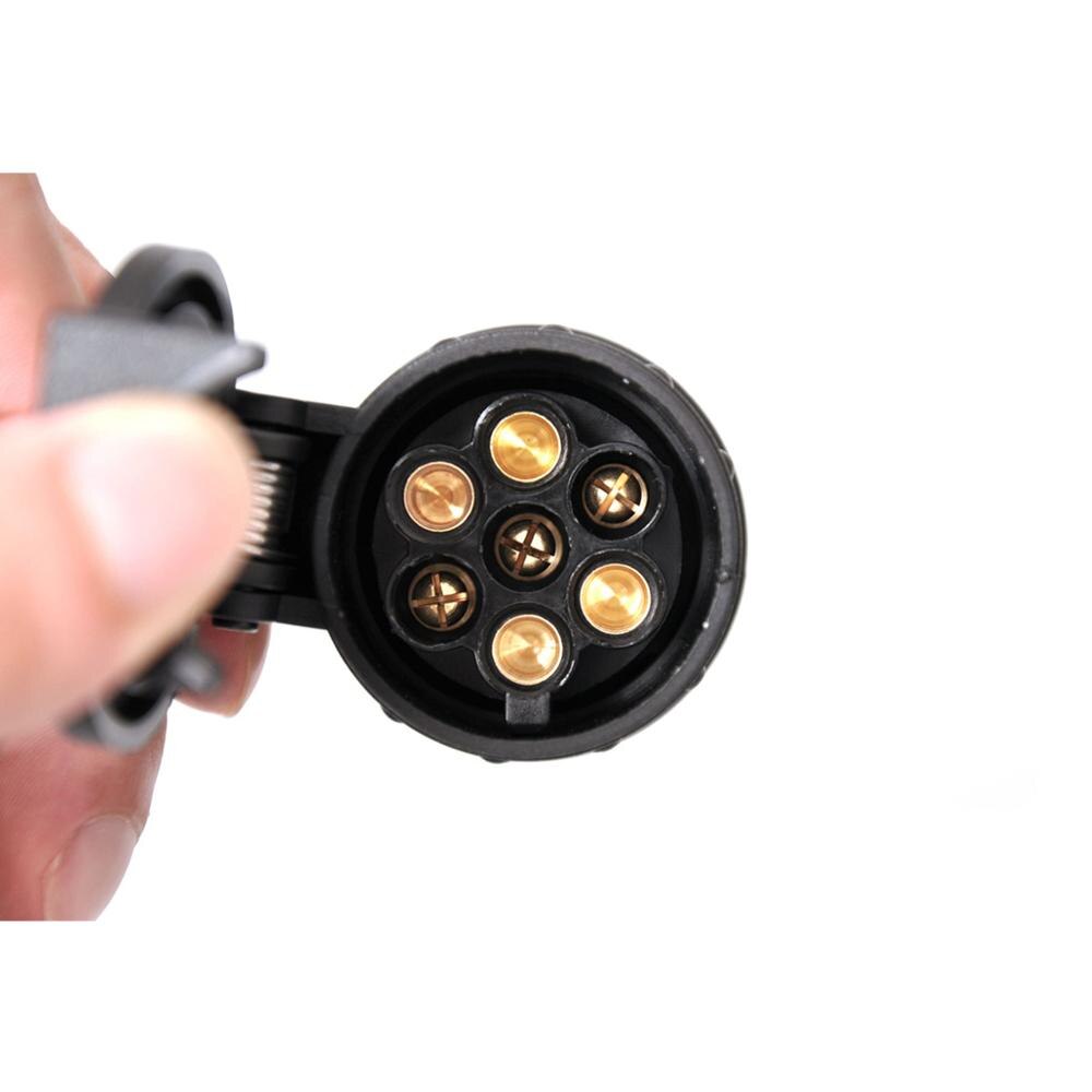 12V 13 To 7 Pin Plug Adapter Electrical Converter Truck Trailer Connector BD Auto Accessories