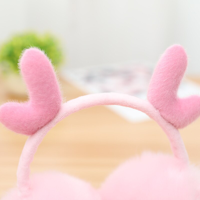 Dame vinter høreværn dame ørevarmere ørevarmere varme høreværn ensfarvet elg gevir ørebøjler jule pandebånd høreværn