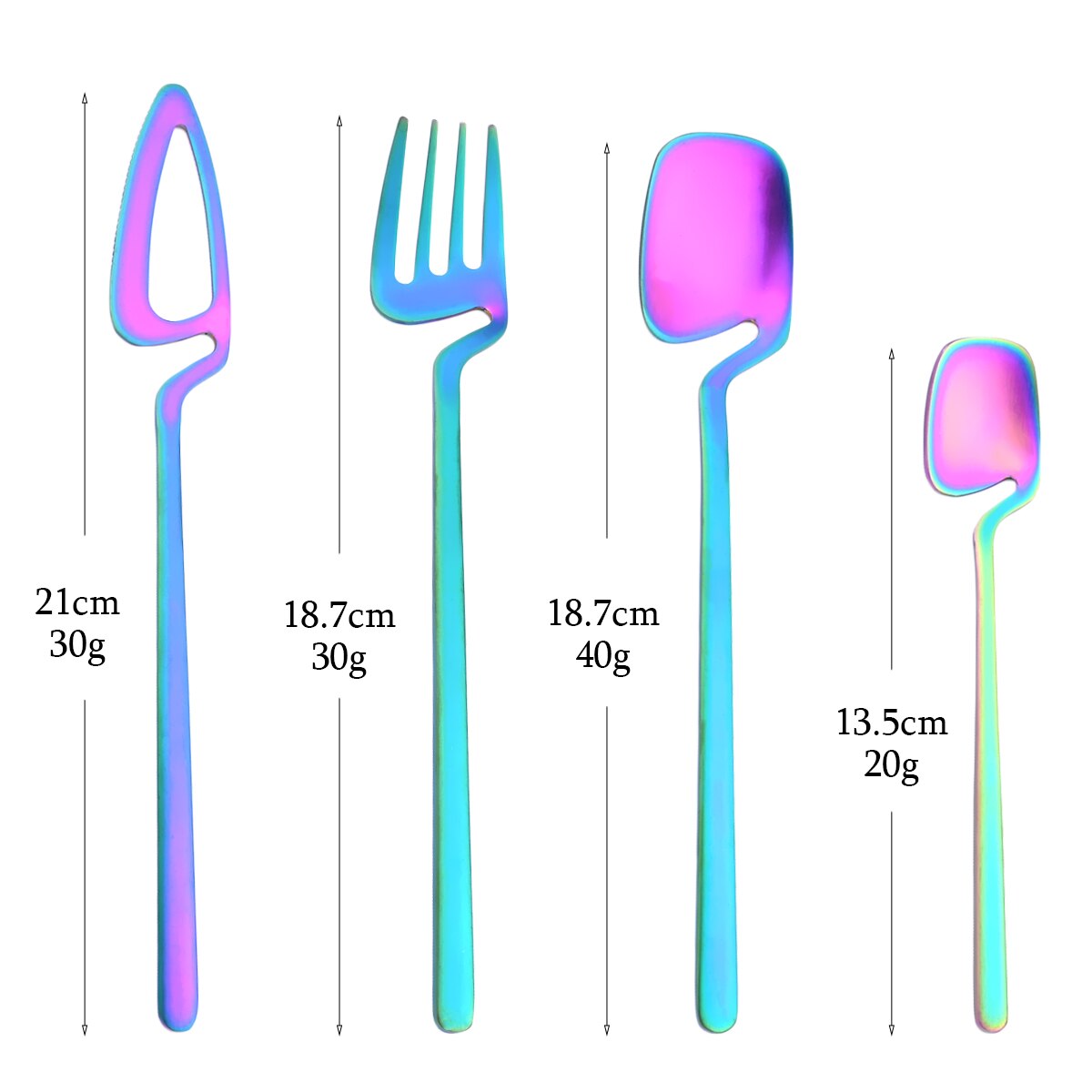 Zoseil Cutlery Set Stainless Steel Dinnerware Black Stainless Steel Spoon Set Fork Spoon Knife Steel Cutlery Dinnerware Set