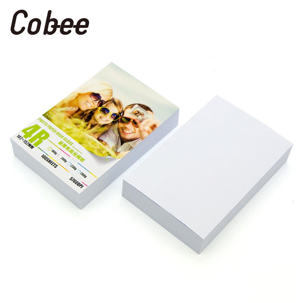 For 4R Printer Photo Paper Paper Glossy Printing Paper for Inkjet Color Printer Convenient Office