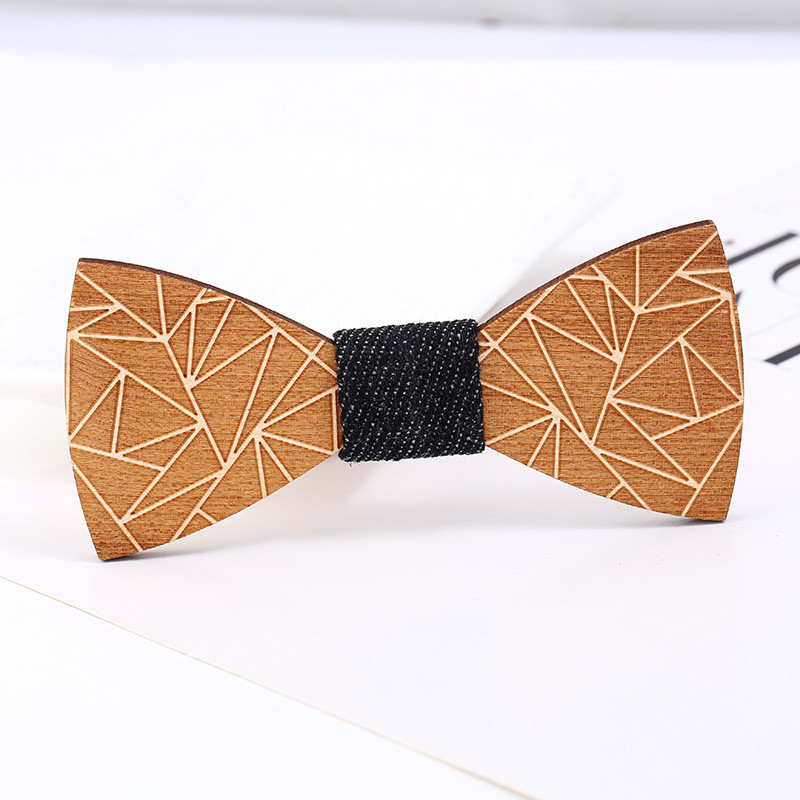 Wood Bow Tie Mens Wooden Bow Ties Party Business Butterfly Cravat Party Ties For Men Wood Ties Women Kids