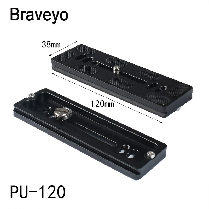 Dslr Camera Statief Lange Plaat Quick Release Plate100 120 150 200 300Mm Camera Mount Plaat Voor Dslr Camera Arca zwitserse Bal Hoofd: PU120 1PC