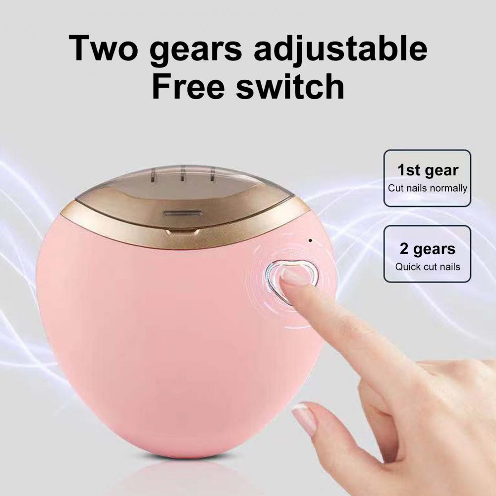 1 Set Nail Cutter Labor-saving Low Noise Nail Trimmer Metal Electric Fingernail Clipper Manicure Nail Tool for Home