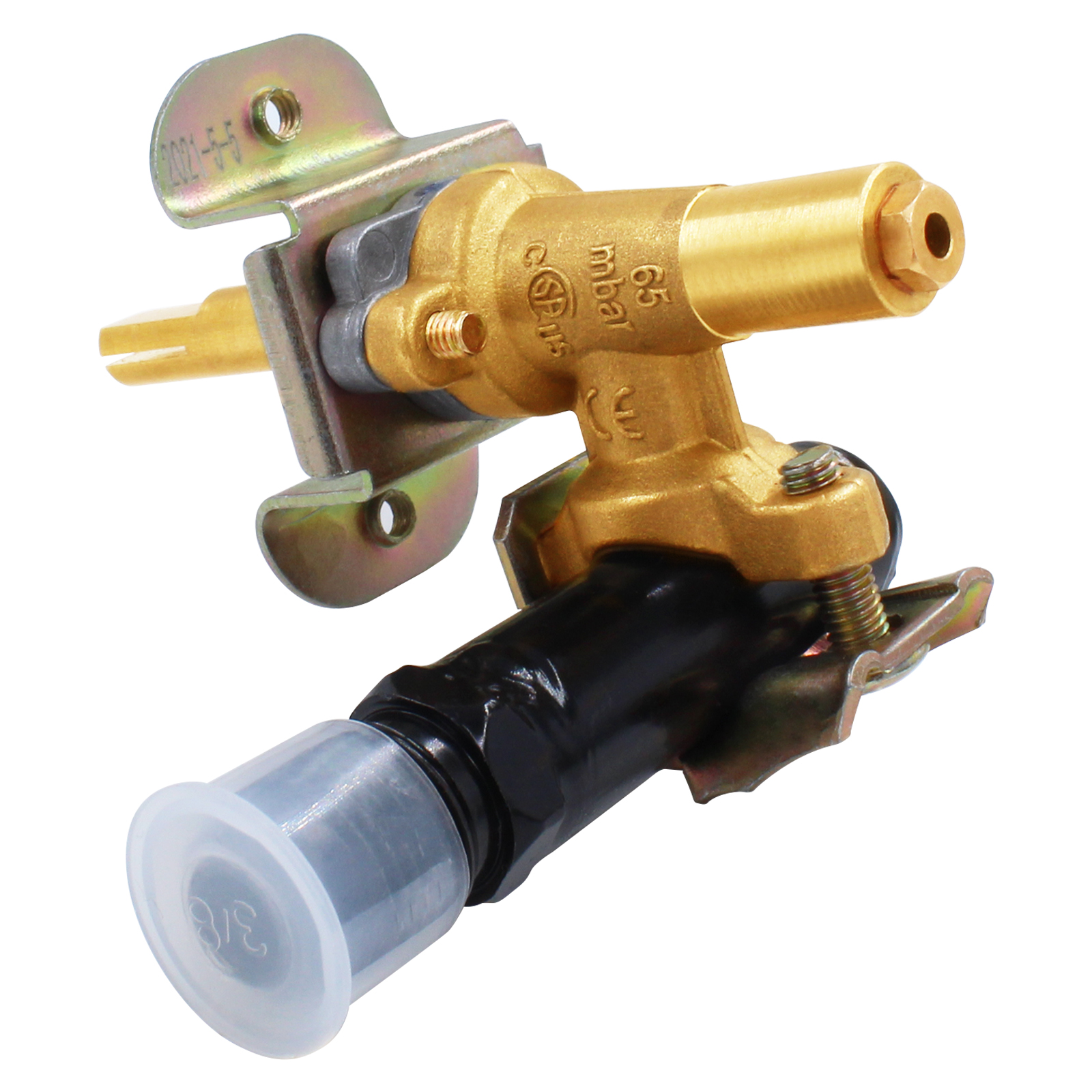 Earth Star Gas Fire Pit Brass Control valve with 3/8&quot; Male Flare Manifold Pipe BBQ Grill Valve