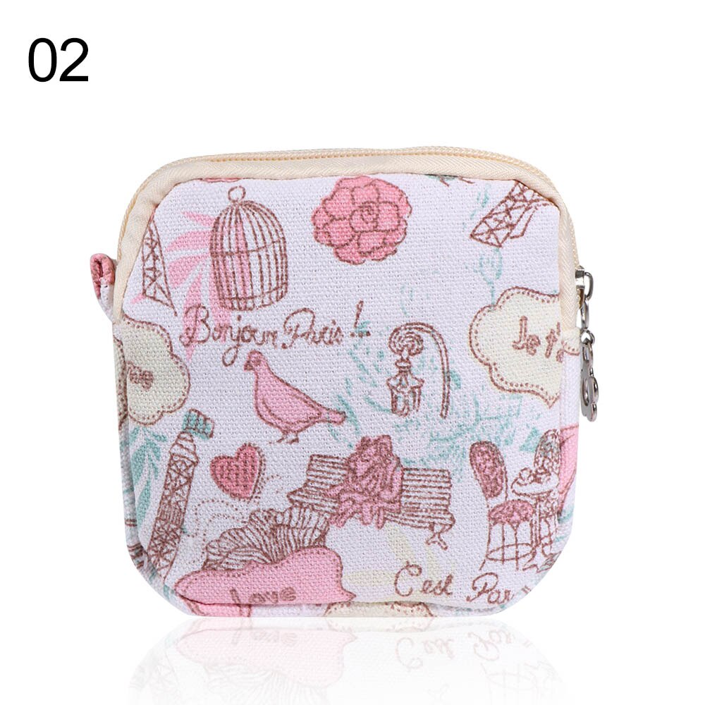 Tampon Storage Bag Sanitary Pad Pouch Women Napkin Cosmetic Bags Organizer Ladies Makeup Bag Girls Tampon Holder Organizer: C-02