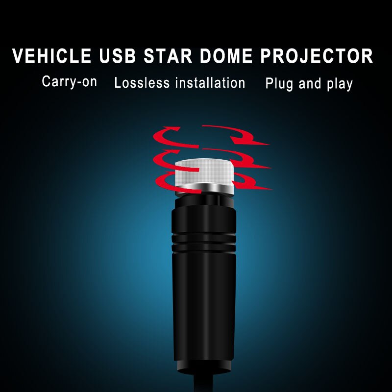 Universele Sfeer Lamp Led Auto Dak Ster Nachtverlichting Interieur Ambient Sfeer Galaxy Lamp Usb Plug Licht Decoratie Licht Licht