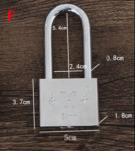 Stainless Steel Padlock Wolf Head Brass Lock Small Locks Door Locks 20mm 25mm 30mm 40mm Not Rust Lock Core Include 3 keys: Nickel