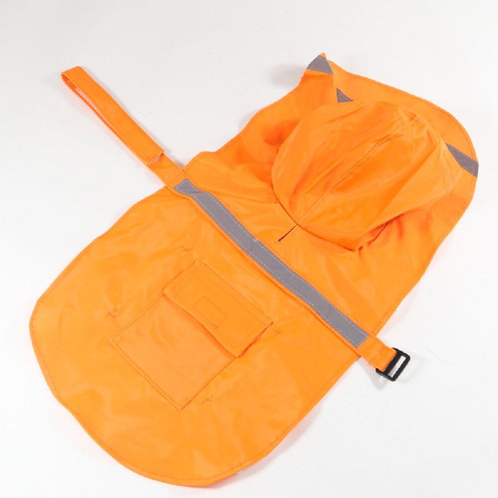 Husdjurskläder reflekterande hundregnjacka vintervarma västjackor för medelstora/stora hundar: Orange / Xs
