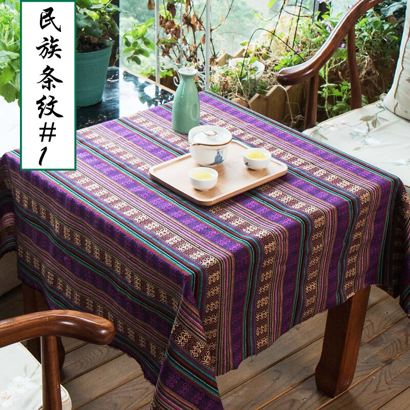 50x150 cm Ethnische Stil Baumwolle Leinen retro Böhmen stoff DIY Handgemachte Textil NäHenne Patchwork Für Taschen Kleidung Sofa tabelle tuch: 1