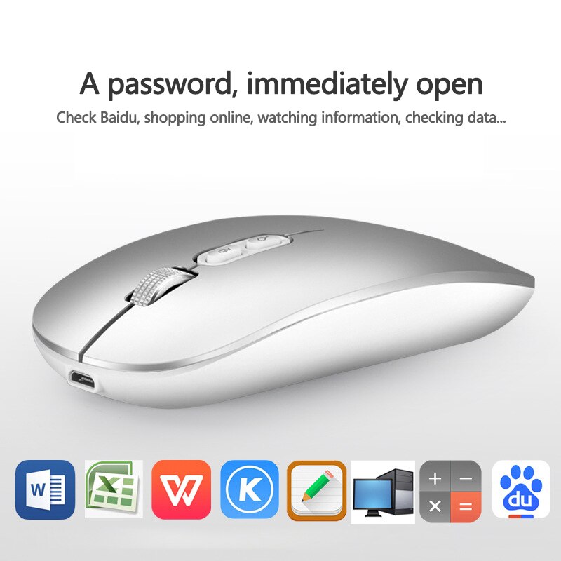 AI Intelligence Voice Translation Mouse 1600DPI USB Optical Wireless Computer Mouse 2.4G Receiver Super Slim Mouse For PC Laptop