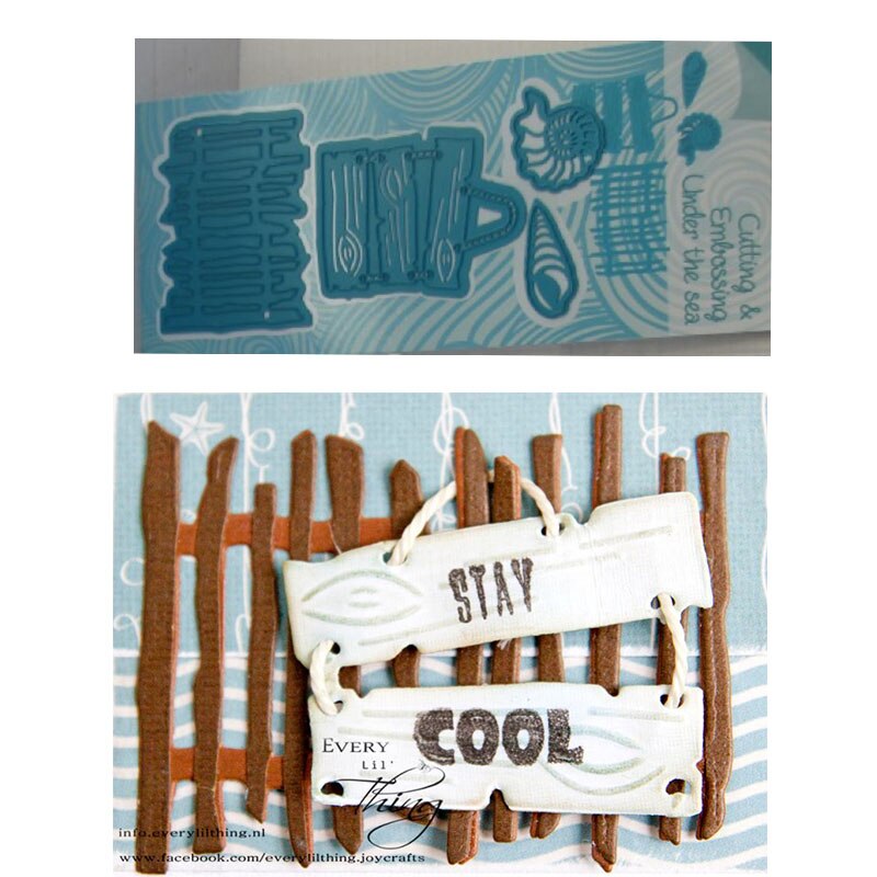 CH Ocean World 3D Stitched DIY Scrapbooking Stamps Craft Embossing Die Cut Making Stencil Template: 3
