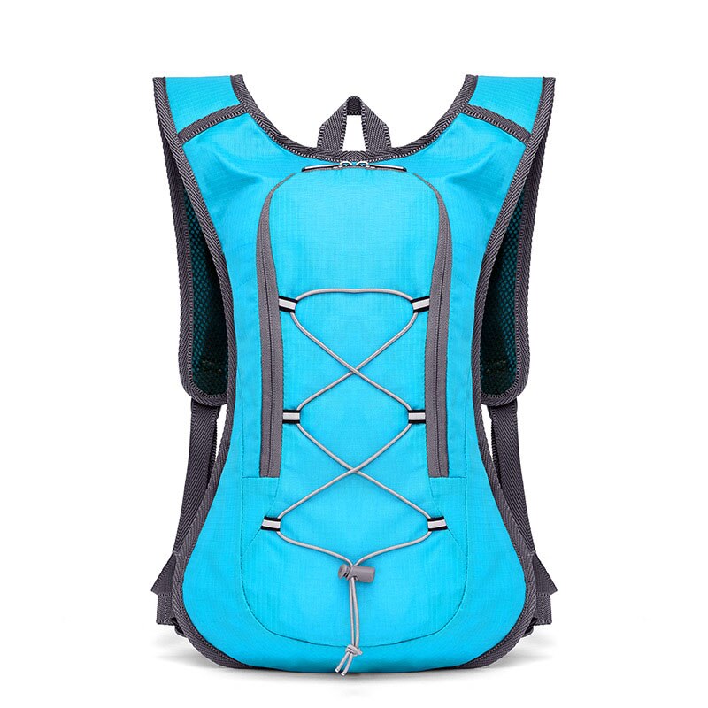 8L Water Bag,Waterproof cycling hydration Backpack for men,Ultralight Sports bladder Rucksack,Breathable camping water backpack: only blue bag
