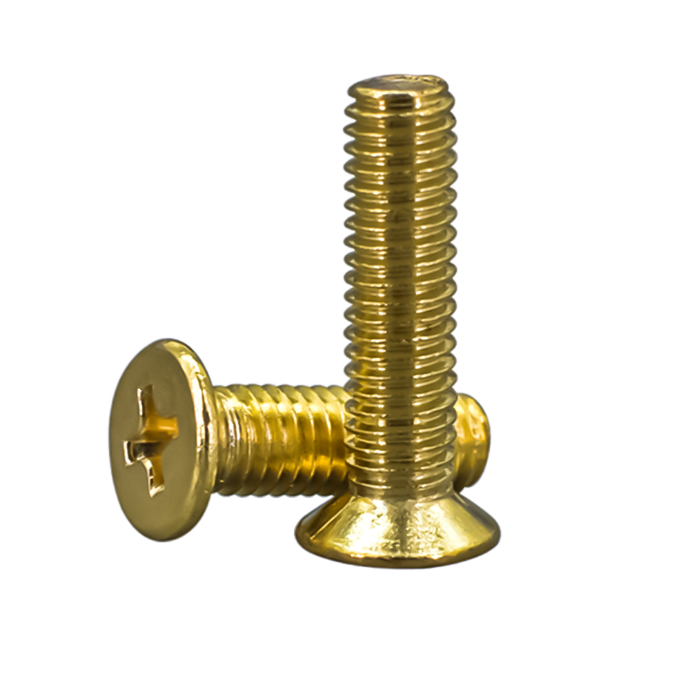 2-20 Pcs M5 M6 M8 Metric Thread Copper Cross Countersunk Screws Tornillos Vis Bolt Phillips Brass Flat Head Machine Screw