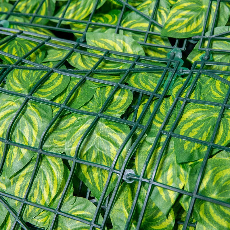 Artificial leaf fence net Artificial Hedges Fence Faux Ivy Vine Leaf Decoration Simulation Green Plants for Outdoor Garden Decor