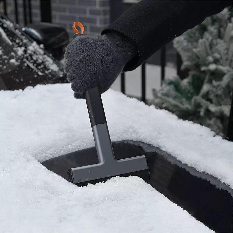 Youpin bil isskraber sne skraber glas sne hurtig isafbryder fjernelse tpu skrabeværktøj sne børste skovl dobbeltsidet brug