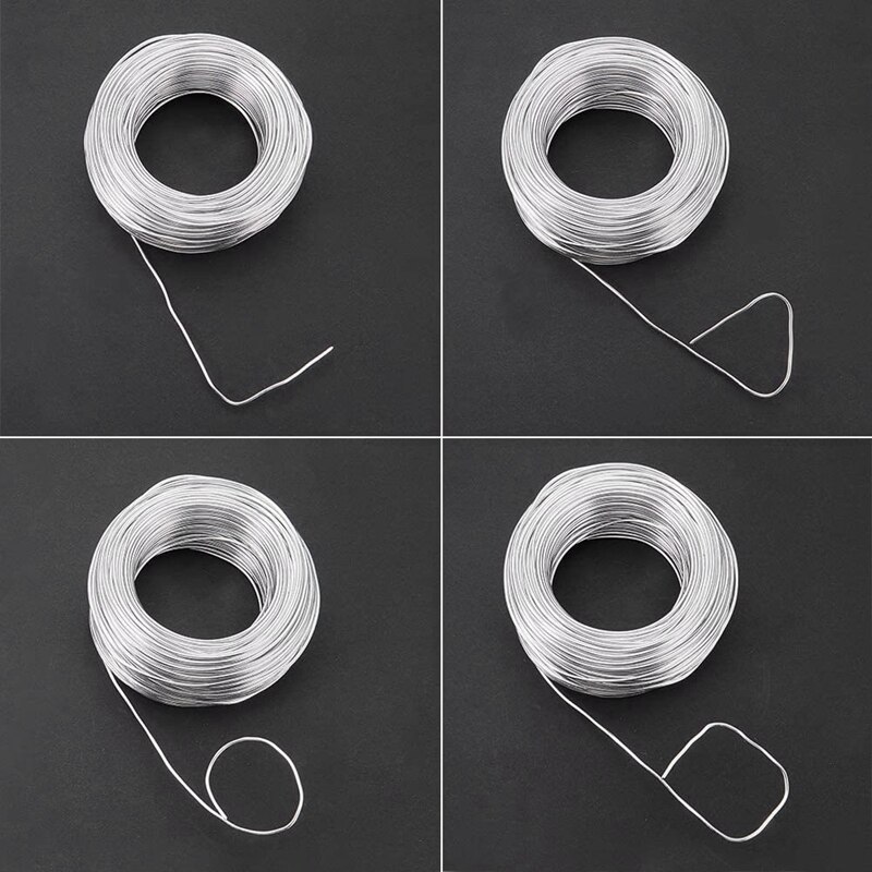 1 Roll of Aluminum Craft Wire Silver for Jewellery Craft, Modelling Making Armatures and Sculpture 2mm x 55M
