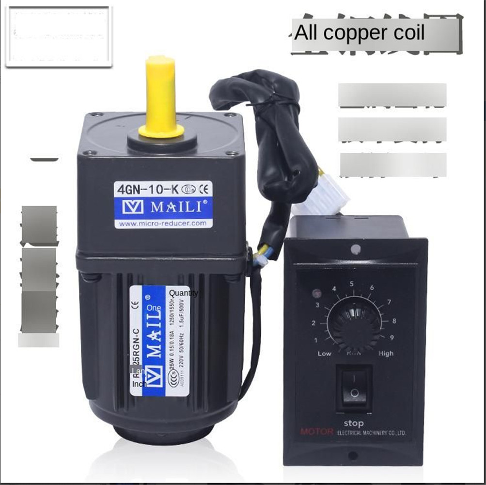 25W 220V Einstellbare Geschwindigkeit Motor AC Getriebe/Getriebe Motor Reversible Motor 4RK25GN-C