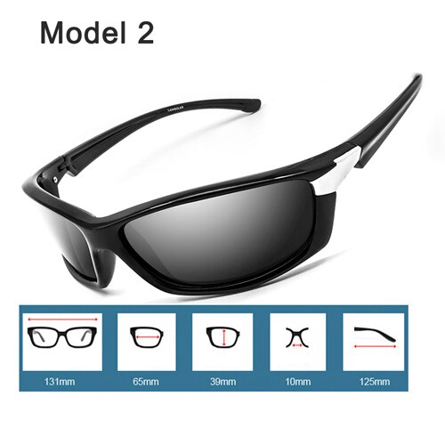 Newboler solbriller menn polariserte sportsfiske solbriller til menn gafas de sol hombre kjøringe sykkelbriller oculos masculino: Modell 2