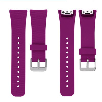 For Samsung Galaxy Gear Fit2 Pro Strap Sport Silicone Wristband Bracelet Strap for Samsung Gear Fit 2 SM-R360 Strap: Purple