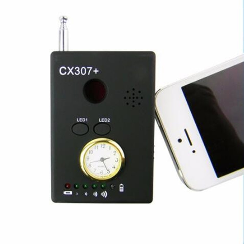 CX307 Multifunctionele Draadloze Rf Signaal Camera Detector Spy Camera Finder Met Klok Mobiele Telefoon Buster Ir Licht Detectoren CX307