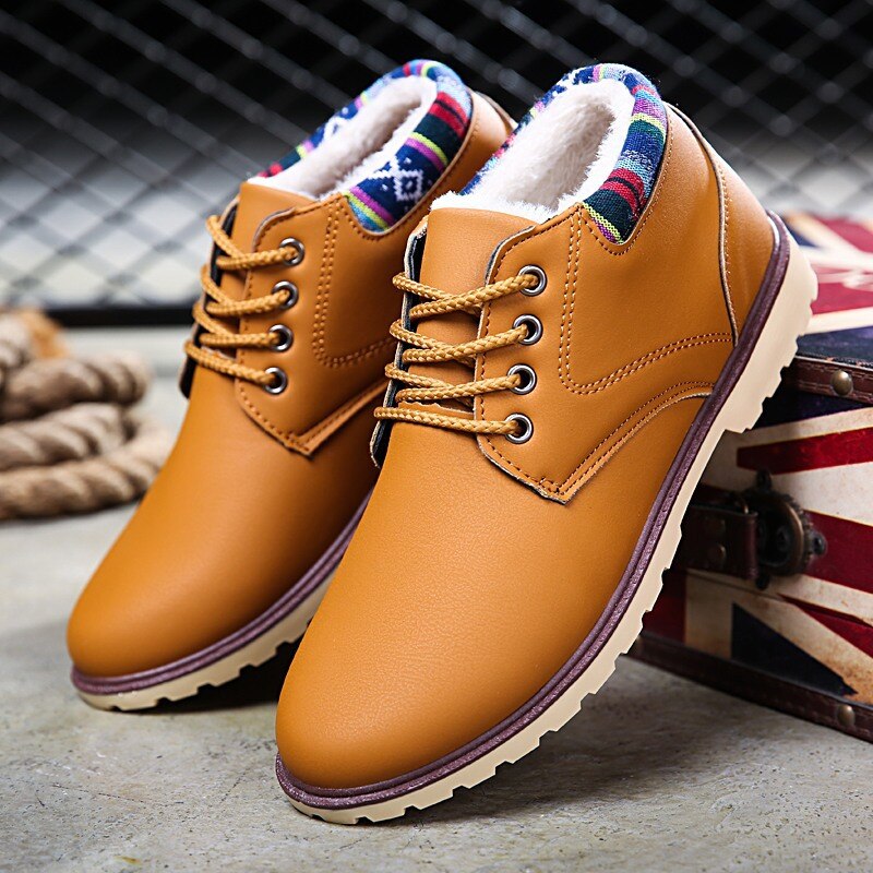 Warme heren sneeuwlaarzen nieuwste hoge top plus fluwelen warme heren winterlaarzen jeugd verdikking wilde warme laarzen erf 4