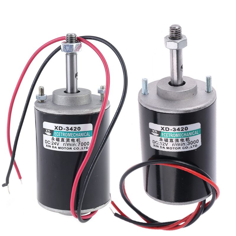 12/24V 30W Permanent Magnet Electric DC Motor High Speed CW/CCW For DIY Generator