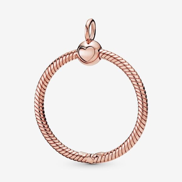 Colgante de plata de ley con forma de O para mujer, colgante de plata de ley 925 con forma de O, pequeño y grande, apto par