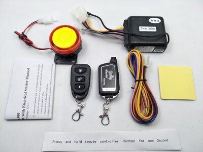 Zwei Weg Alarm Motorrad Rolle Sicherheit 2 Weg Alarm Fernbedienung Motor- Starten Vibration Alarm sperren System 125dB