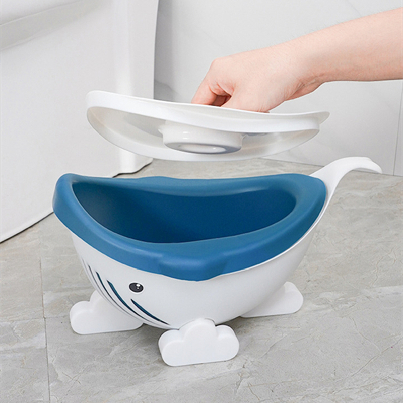 Little Whale Children's Toilet Bowl Enfant Kids Baby-Assisted Boy Girl Training Seat Small WC Pot Cartoon Portable Urinals Potty