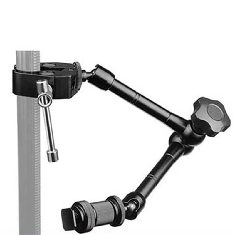 Magic Arm Met Super Klem 11 Inch Scharnierende Wrijving Krab Klem Met 1/4 Inch En 3/8 Inch Draad Voor dslr Camera Rig, M