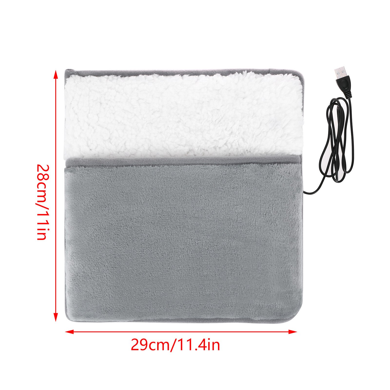 Piedini per cuscinetti riscaldanti elettrici USB pantofole calde scaldapiedi/mani invernali lavabili
