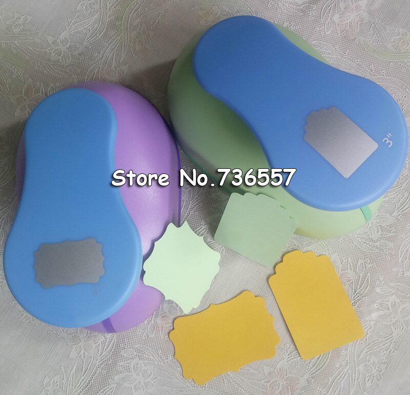 Free ship 2pcs Polygon 3" craft punch set Punch Craft Geometry Scrapbooking Hole Puncher Tag Shaped Punches