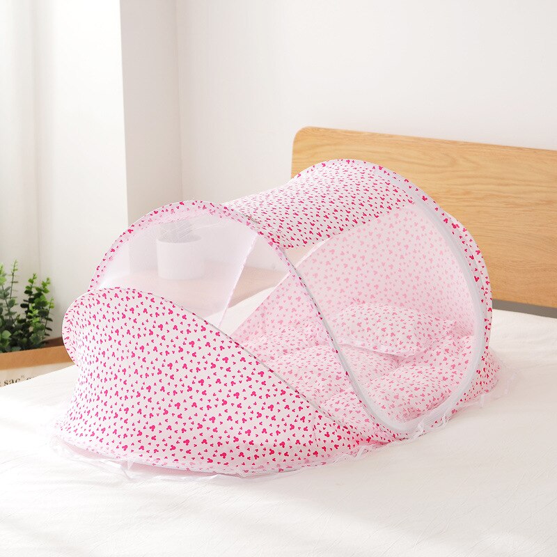 Juego de cama plegable con mosquitera para bebé, cuna portátil para recién nacido, almohada, cuna para Babynest