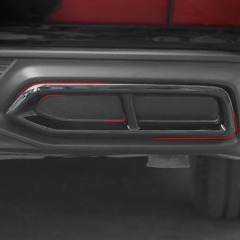 Rvs Auto Staart Keel Pijp Decoratie Frame Trim Styling Voor-A6L Auto Exterieur Accessoires