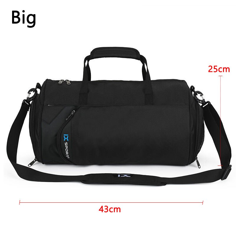 Men Gym Bags For Training Bag Tas Fitness Travel Sac De Sport Outdoor Sports Swim Women Dry Wet Gymtas Yoga Shoes Bag XA103WA: Black Big