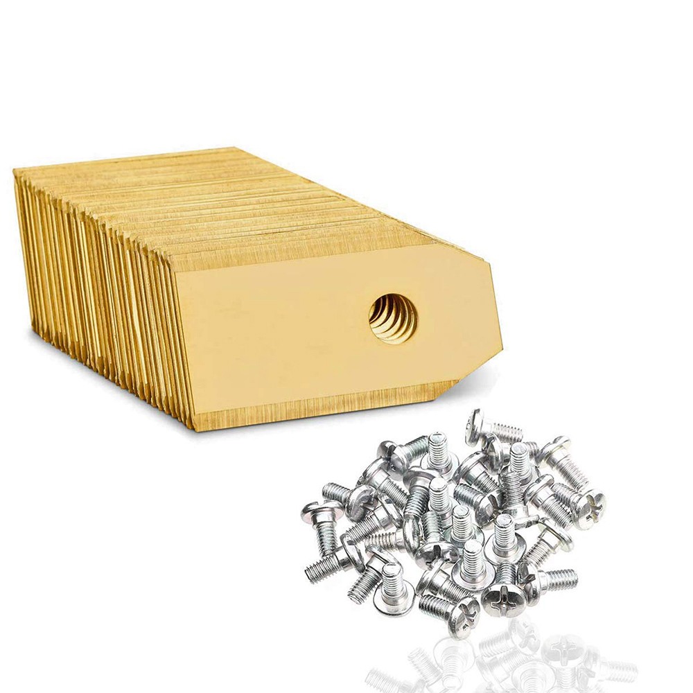 30/45X Stainless Steel Titanium Coated Robot Mower Replacement Blades For WORX ROBOT LAWN MOWER Golden