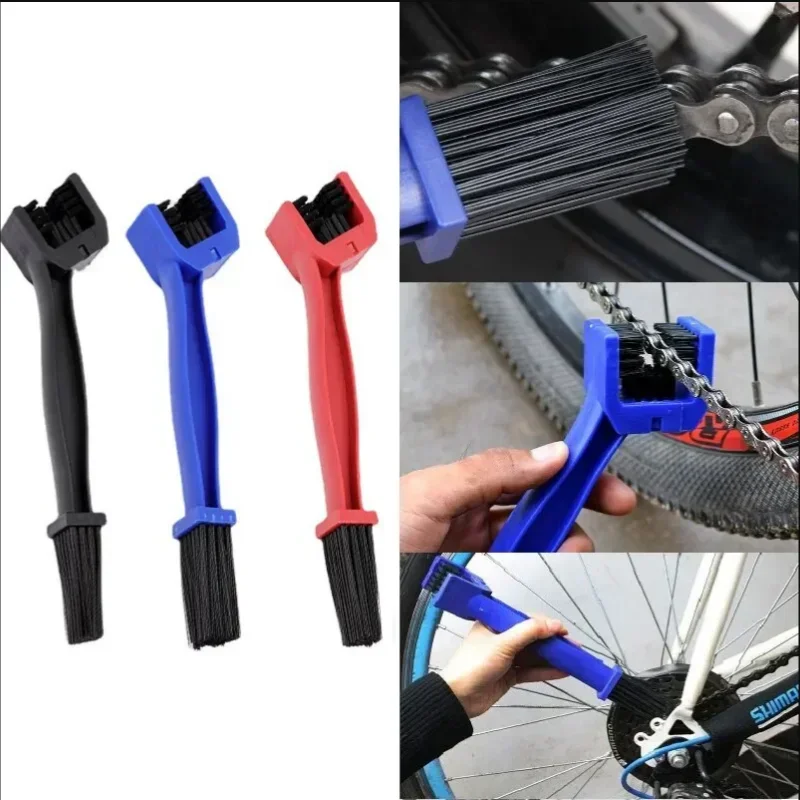 Fiets- of motorfietskettingwasmachine, reinigingsborstel