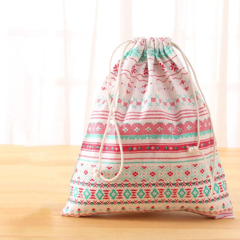 MICCK Travel Storage Bag Toy Storage Underwear Shoes Kids Toys Organizer Drawstring Cosmetic Candy Bags: S / Folk-custom