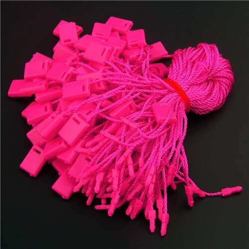 1000 Stuks Hang Tag Koord 7 Inches Hang Tag String Koord Voor Kledingstuk Prijskaartje Seal Tag: rose